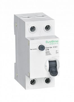Дифференциальный автомат (АВДТ) Systeme Electric City9 Set 1P+N С16А 4.5kA 30мА Тип-AС
