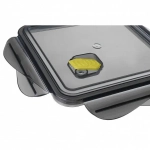 Контейнер для продуктов с клапаном 1,7л квадратный «BRILLIANT» черный