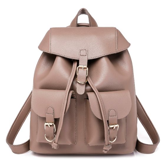 Рюкзак женский из экокожи Торба 2.0. Темно-Бежевый