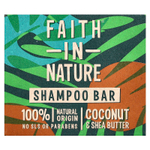 Faith in Nature, Батончик-шампунь, кокос и масло ши, 85 г (3 унции)