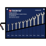 Набор ключей THORVIK гаечных  комбинированных трещоточных в сумке, 8-24 мм, 10 предметов