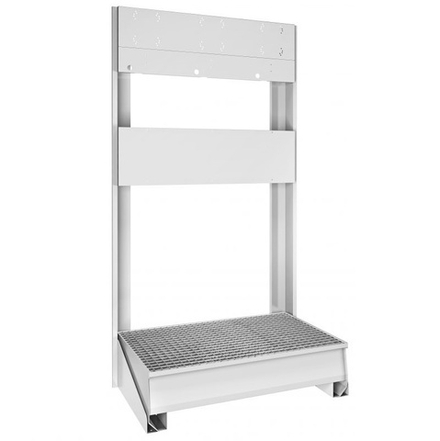 Фронтапльная стойка-колонна для 2 катушек с поддоном для 1 бочки 180-220 кг., ECODORA (Италия)