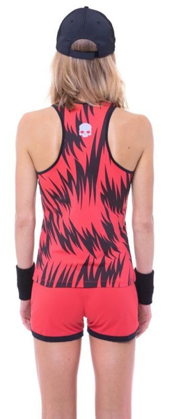 Женский топ теннисный Hydrogen Scratch Tank Top - red