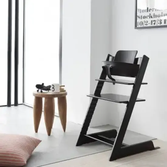 Стульчик для кормления STOKKE Tripp Trapp комплект 4 в 1 (Black)