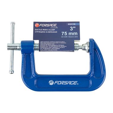 Струбцина G-образная ''Profi''3''-75мм (вес-0.75кг) Forsage F-333113