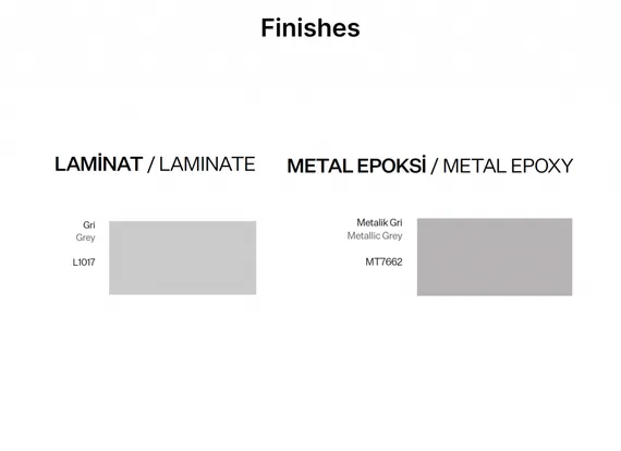 Барный стол Kilig Ø60х110 см, белый, серый