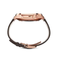 Корпус для Apple Watch ROYAL45 -  Rose Gold Brown Leather