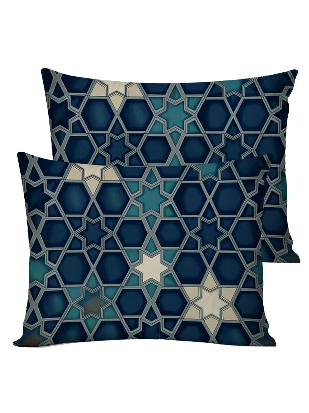 Постельное белье перкаль Сказка "Мозаика/Мозаика (компаньон)" евро Наволочка 50х70 см 2 шт Простынь на резинке 180x200 см Пододеяльник 200x215 см