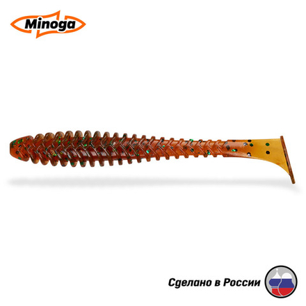 Силиконовая приманка "Minoga" ACTION FAT  6,1"(3шт) 155мм, 17,74 гр, цвет 004