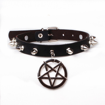 Чокер с пентаграммой (черный)