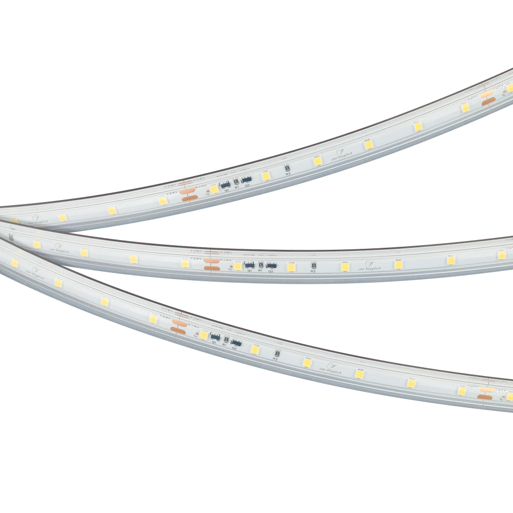 Светодиодная лента герметичная IC-PS-A60-10mm 24V Day4000 (4.8 W/m, IP67, 2835, 10m) (Arlight, стабилизированная) 050655
