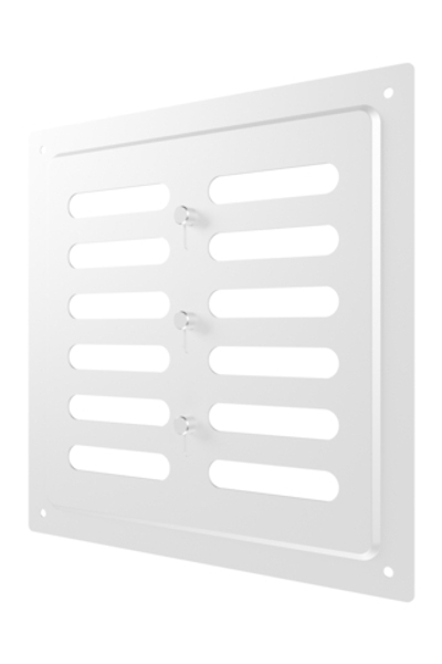 Решетка вентиляционная MER регулируемая 200х200 окраш.сталь White ERA