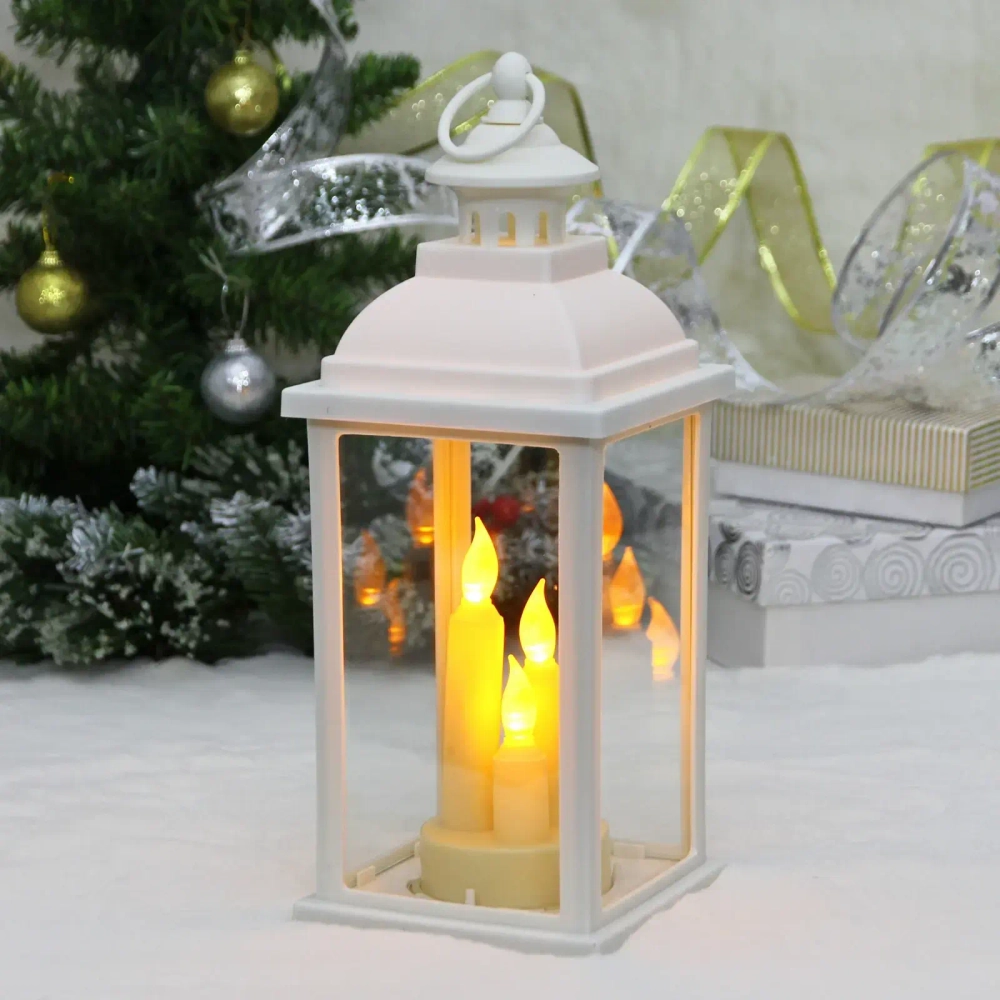 Сувенир с подсветкой «Ночь» 13*13*33 см (работает от 3*ААА), Белый