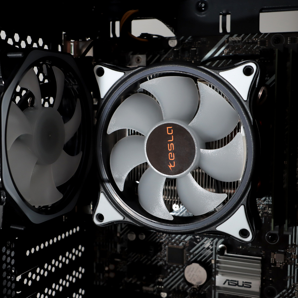 Кулер для CPU TESLA 1040, 1х120мм, 600-1600rpm, 4-pin, Al+Cu, серебристый-черный-белый, 51.3CFM, 25.1дБ, 4-PIPE(прямой контакт), TDP 155Вт, INTEL 1700/1200/115x/775/1366, AMD AM5/AM4/AM3(+)/AM2(+)/FM2(+)/FM1/754/940/939 (TSL-1040PWM-NL)