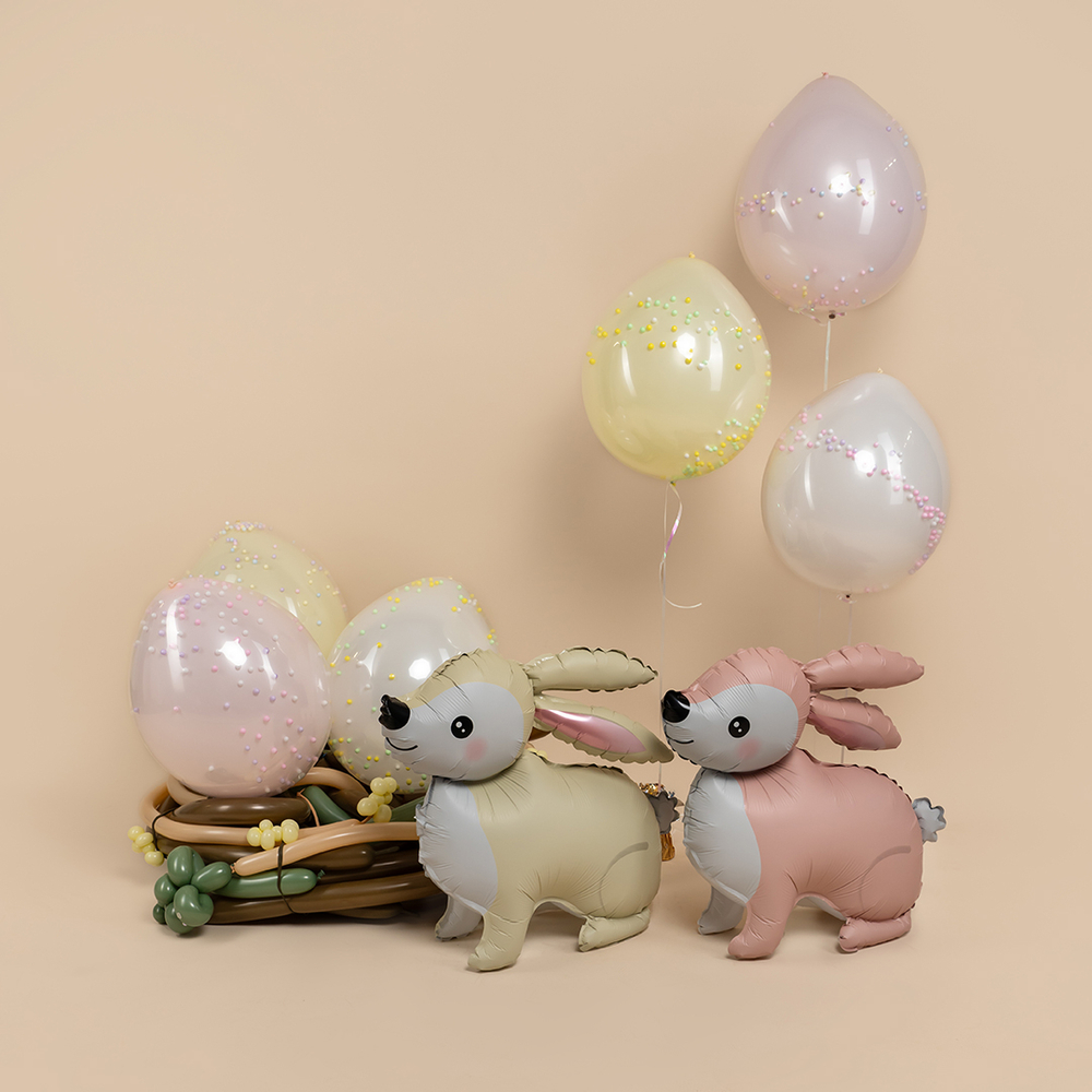 Фольгированный шар-фигура 3D AIR «Лесная Зайка», сатин, 61 см