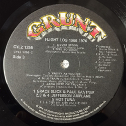 Винтажная виниловая пластинка LP Jefferson Airplane Flight Log (USA 1977) White Rabbit