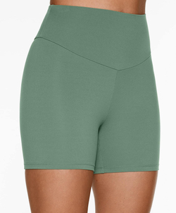 OYSHO Велосипедки Comfortlux с высокой посадкой длиной 10 см, зеленый