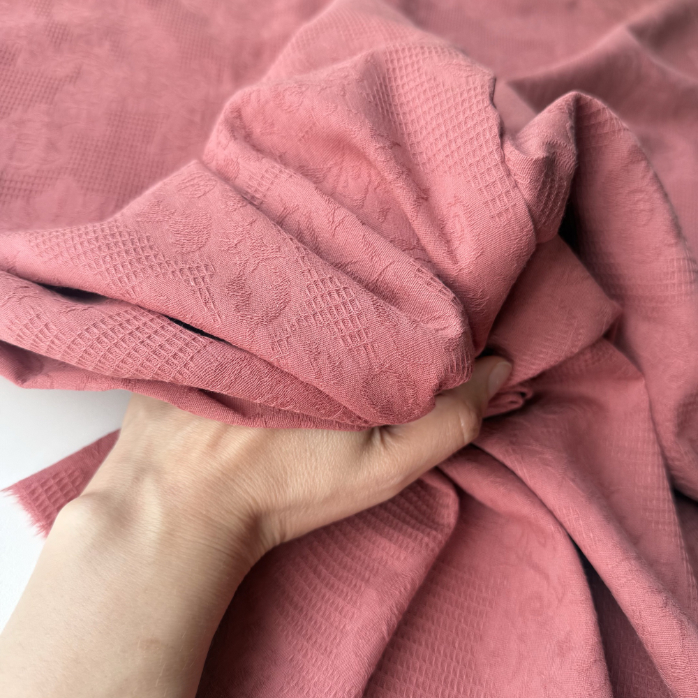 Хлопковый жаккард Аннатто