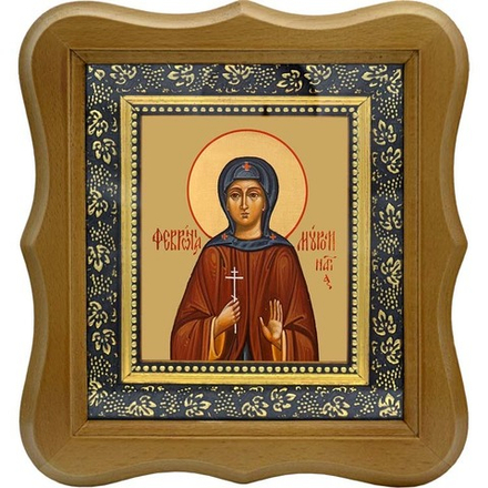 Феврония (в иночестве Евфросиния) Муромская Благоверная княгиня. Икона на холсте.