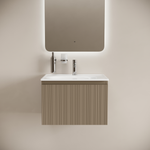 Тумба подвесная SANCOS Code 590х453х400, c одним  ящиком оснащенным доводчиками, цвет серо- бежевый , арт. CD60GB