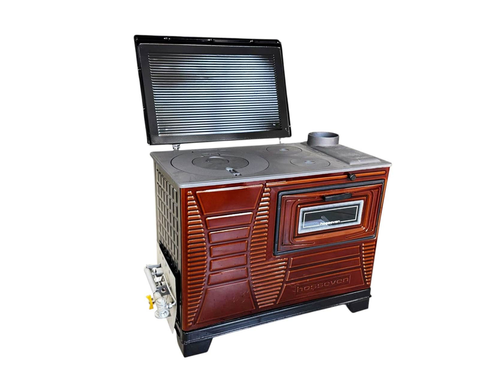 Печь отопительно-варочная Hosseven 4000 (МАЖИЛИК) (с одной духовкой, c газовой горелкой )