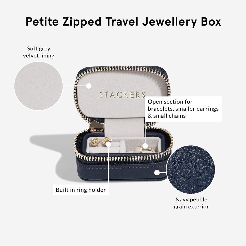 Органайзер для украшений дорожный Stackers Petite Travel Box (Navy)