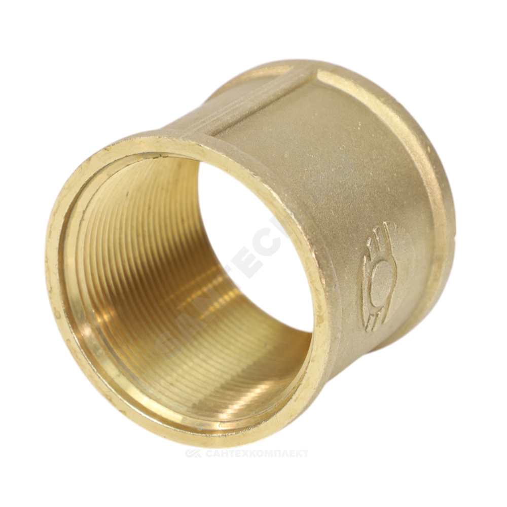 Муфта латунь Ду 20 (3/4") ВР/ВР VALFEX VF.170.L.034