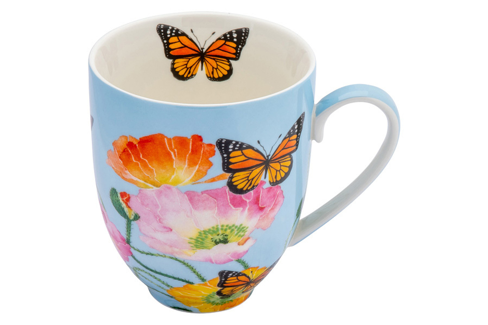 Кружка с подставкой 400мл Maxwell&Williams Маки