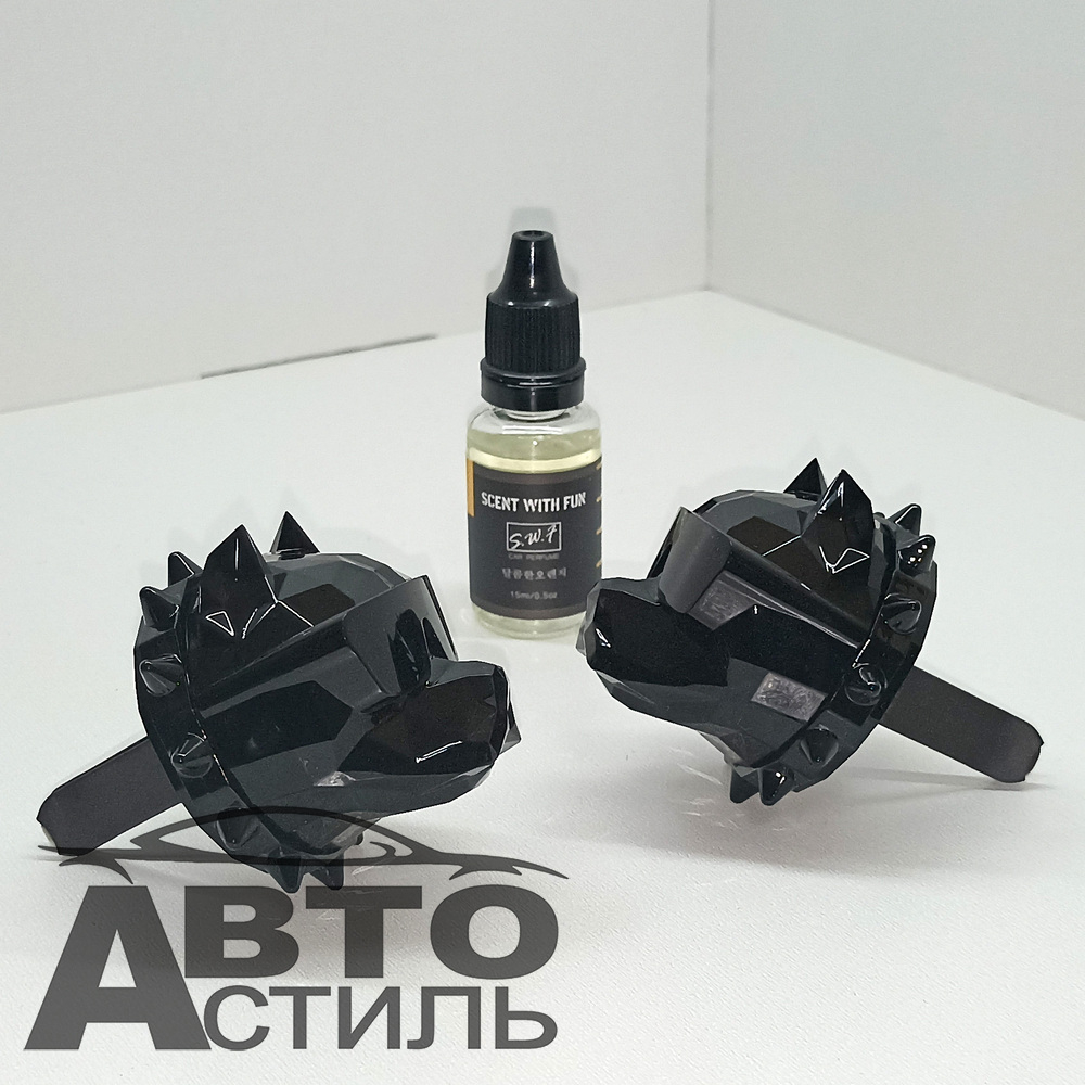 Ароматизатор-игрушка -на обдув- Собачки ПИТБУЛЬ - YC-35BB Bright black