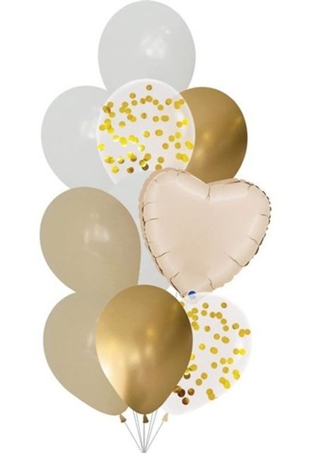 Букет шаров "Крем-брюле