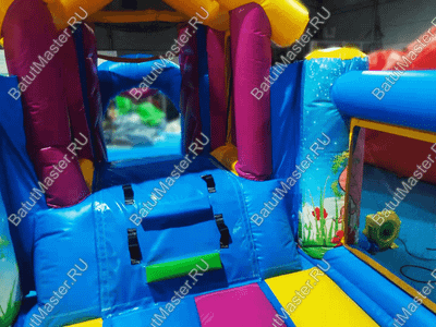 Детский надувной батут "Цирковой слоник"