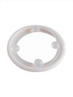 Эрекционное кольцо с 4 стимулирующими шариками (Цвет: белый)