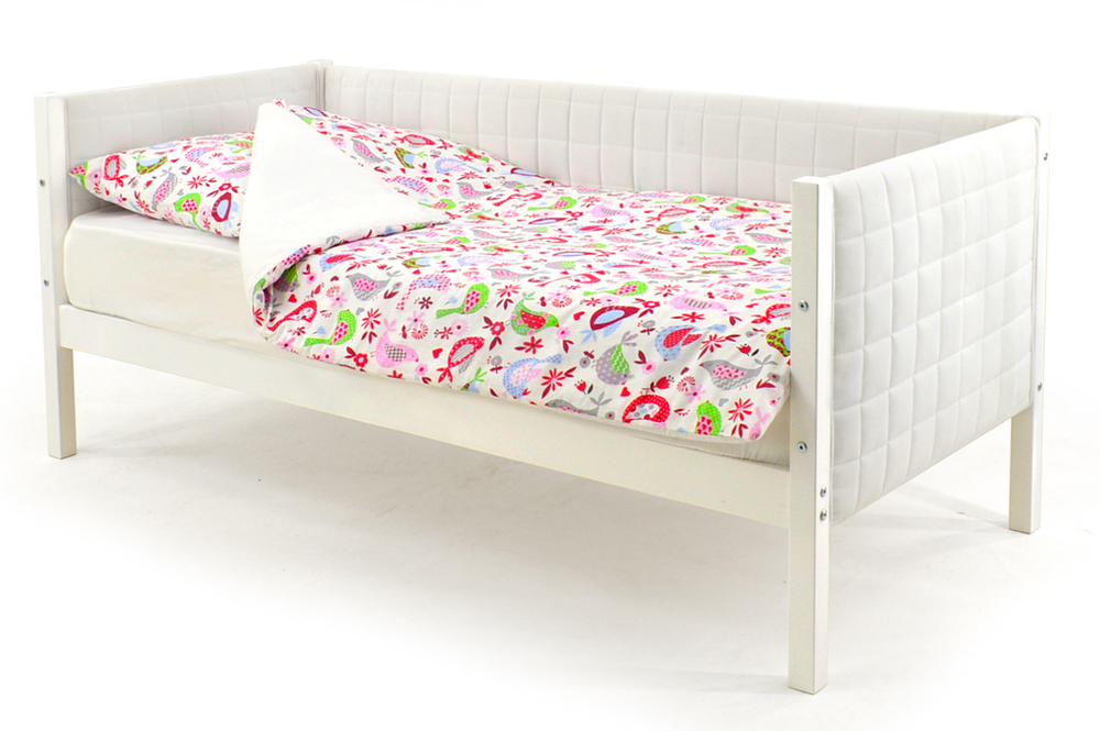 Детская кровать-тахта мягкая Бельмарко Svogen белый