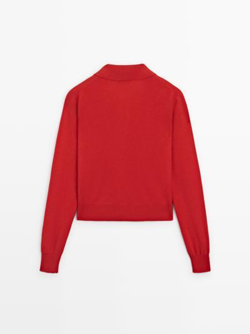 Massimo Dutti Кардиган из 100% шерсти, красный