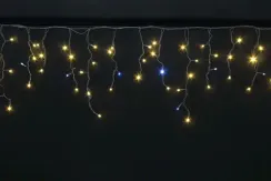 Бахрома-каучук 204 LED 6 м. 0,3*0,4*0.6 тепл.бел., мерц., черн.пр., IP65, Winner (ww.02.7B.204F+)