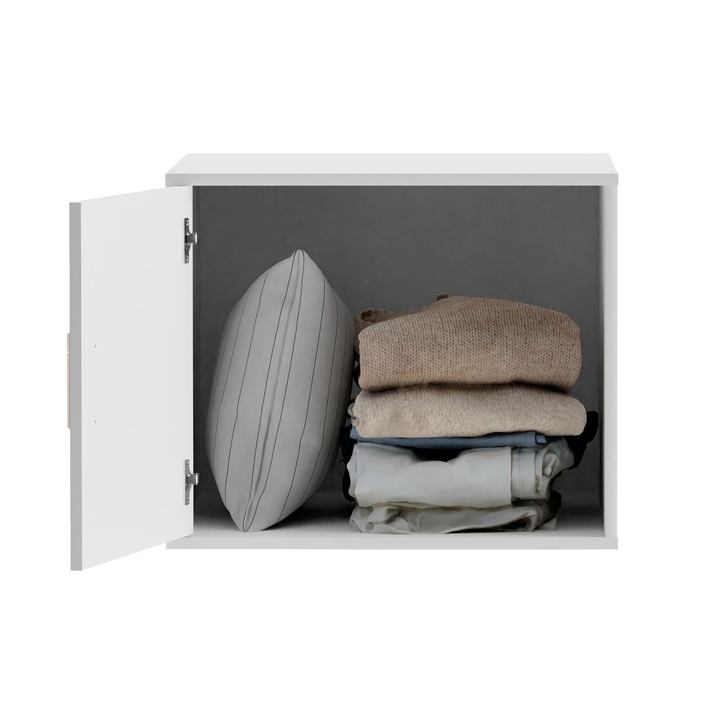 Dipriz Антресоль на шкаф Моби, 1 дверь, 60х58х50 см, с ручкой из массива дуба