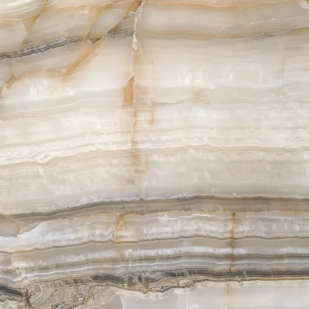 Керамогранит Alma Ceramica GFU57SMD40L Smeraldo 57x57 бежевый лаппатированный под оникс