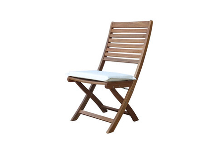 Стул из акации Joygarden КАРО складной, белый, коричневый