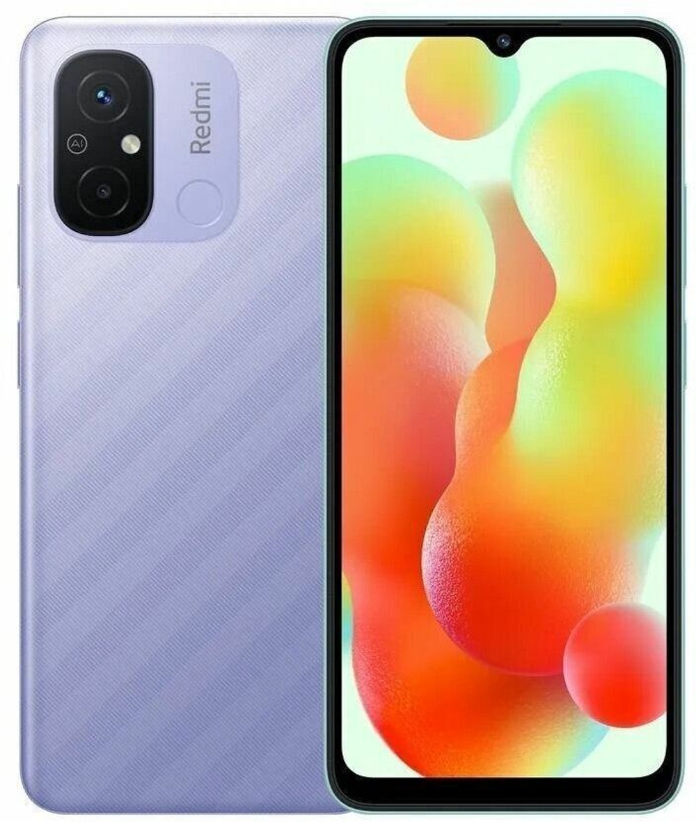 Смартфон Xiaomi Redmi 12C 4/64 ГБ Global, 2 nano SIM, лавандовый