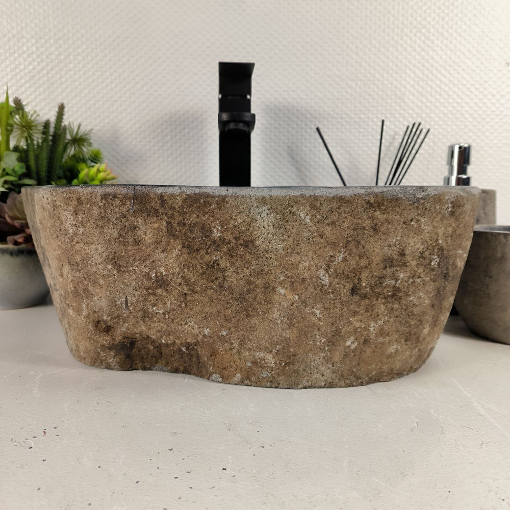 Раковина из речного камня RS-65599 43*40*15 0856