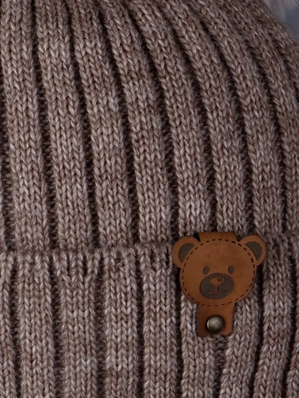 Шапка детская зимняя вязаная и снуд