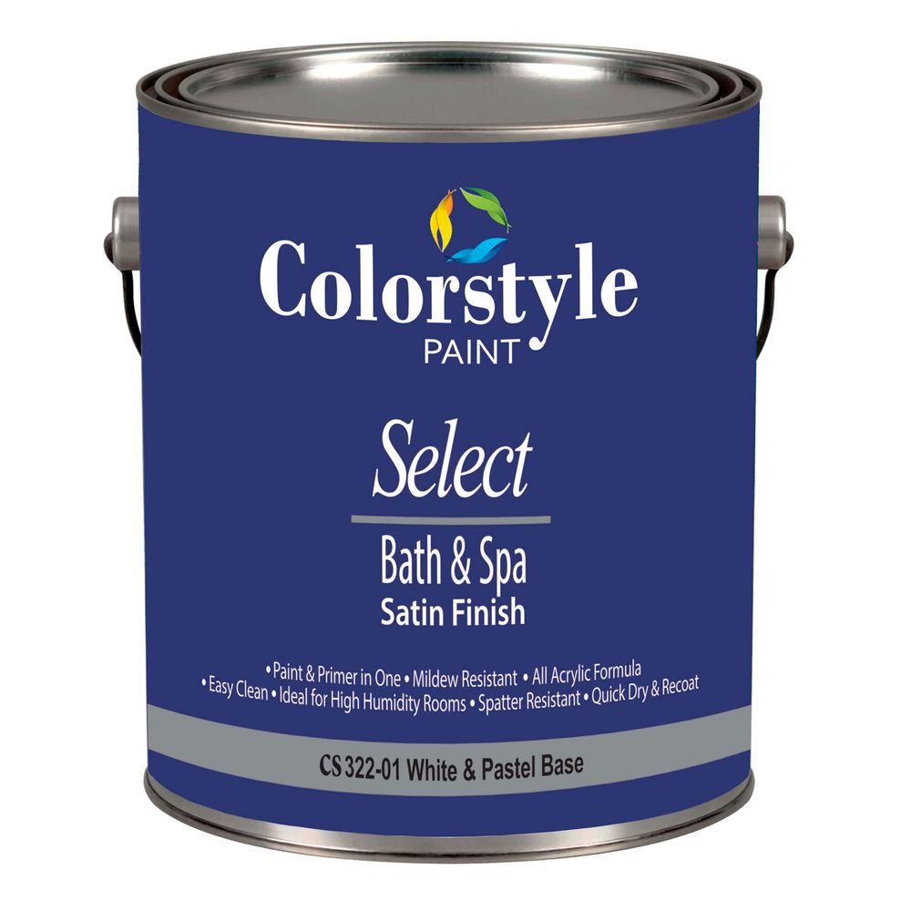 CS322-01. COLORSTYLE SELECT BATH AND SPA SATIN FINISH . Акриловая краска-эмаль для кухни и ванной комнаты