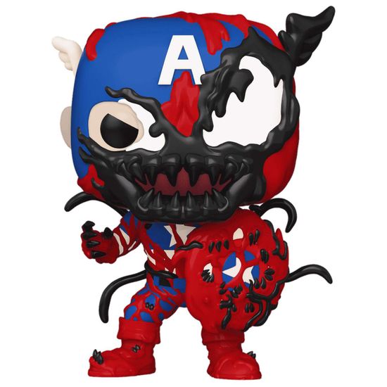 Фигурка Funko POP! Bobble Marvel Carnage Captain America (1436) 82644 / Фигурка Фанко ПОП! по мотивам вселенной "Марвел", Карнаж (Капитан Америка)