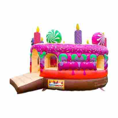 Коммерческий надувной батут "Торт"  без крыши 4.5*4.5*3 м