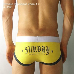 Мужские трусы хипсы желтые 4+PIZ Sunday Yellow