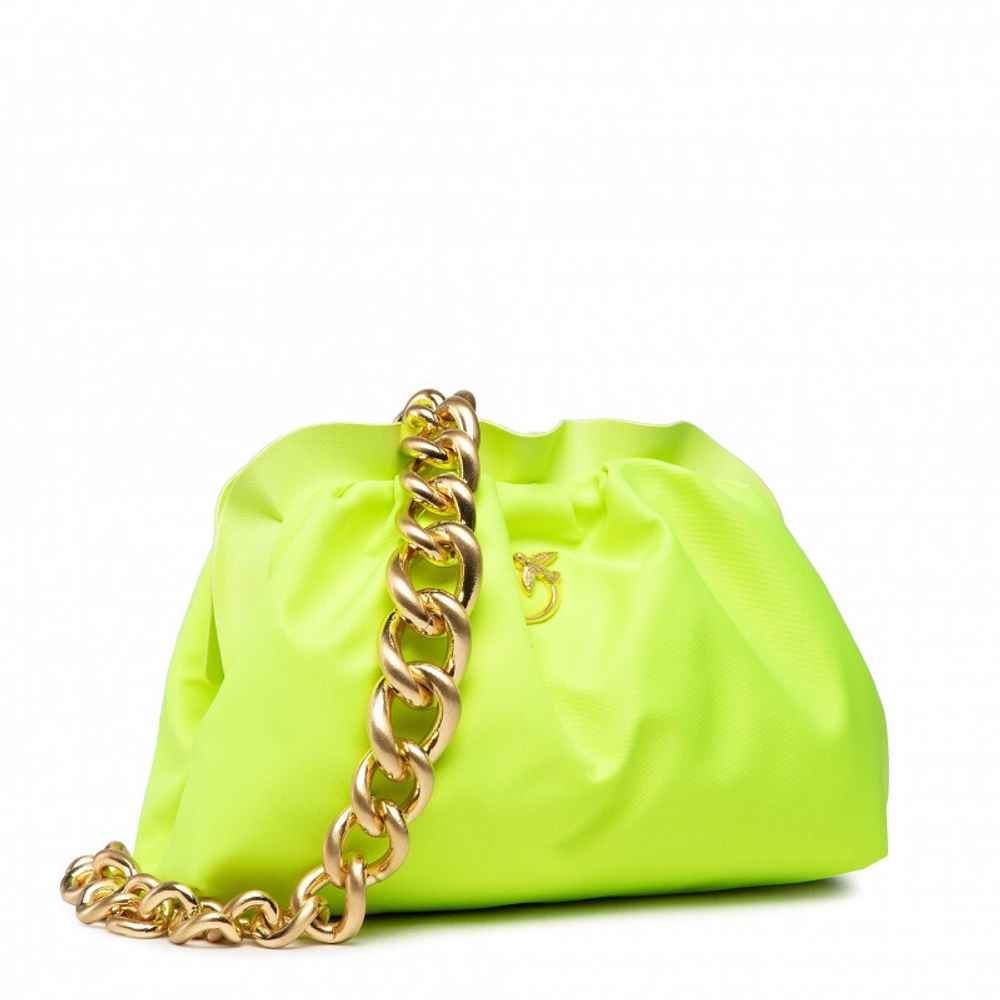 MINI CHAIN CLUTCH BAG FRAIMED – giallo