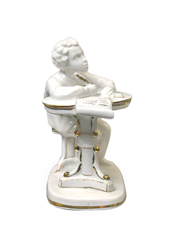 Фарфоровая статуэтка "Юный Пушкин", ЛФЗ, 1960 - 1970 гг.
