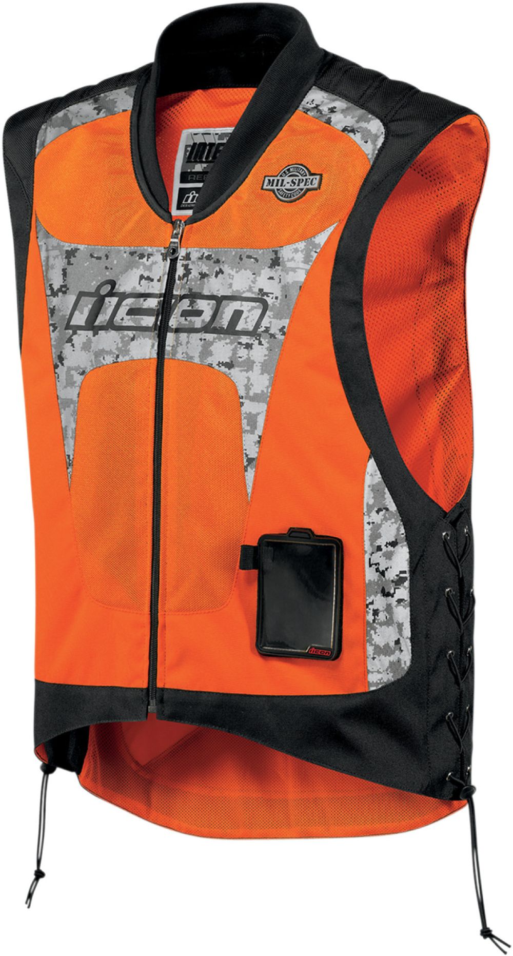 Мотожилет светоотражающий - ICON INTERCEPTOR REFLECTIVE VEST (оранжевый)