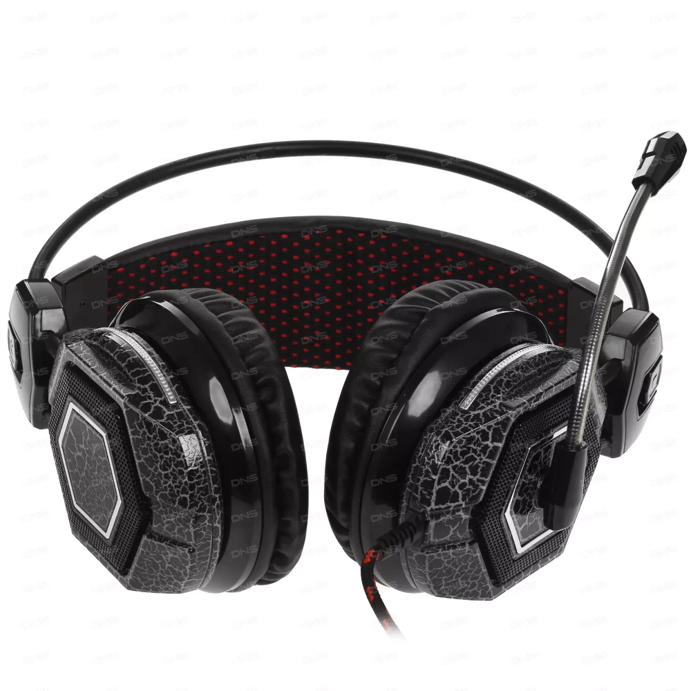 Накладные проводные наушники Оклик HS-L500G с МК black