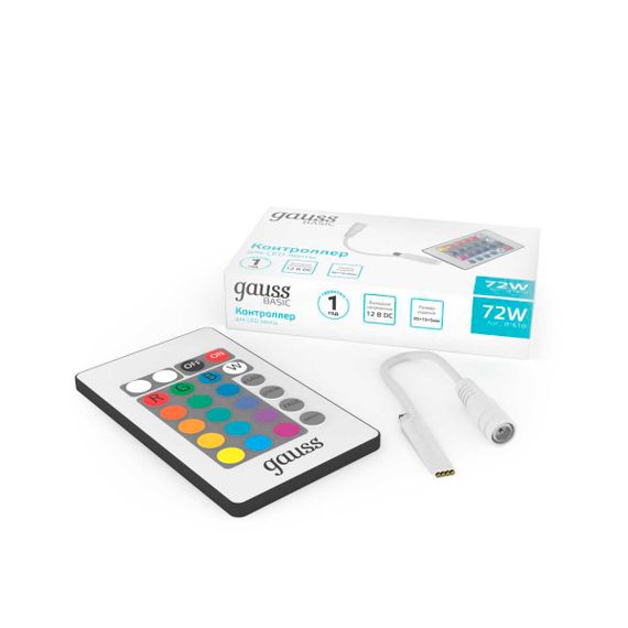 Контроллер RGB для светодиодной ленты Gauss Basic LED 12V 72W BT610